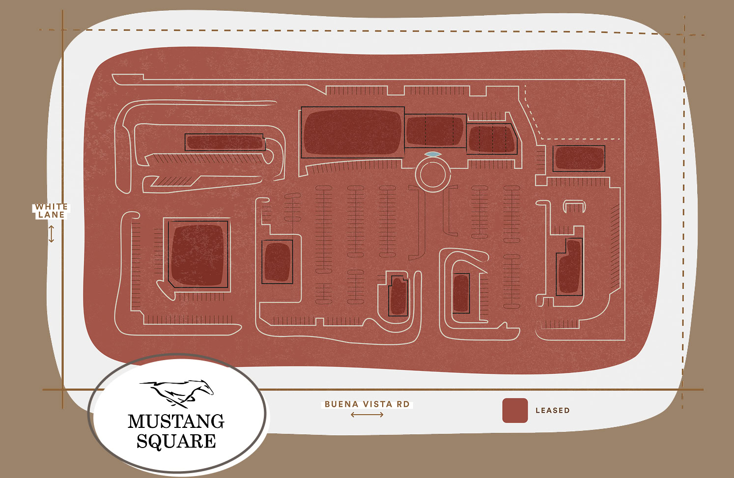 mustang square map